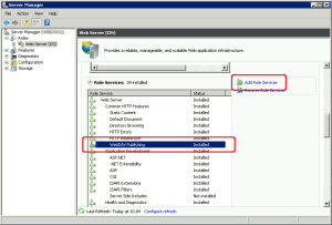 Installazione del componente WebDav Publishing