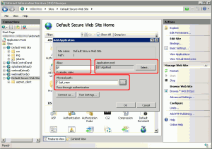 Creazione della nuova applicazione web per i repository Git